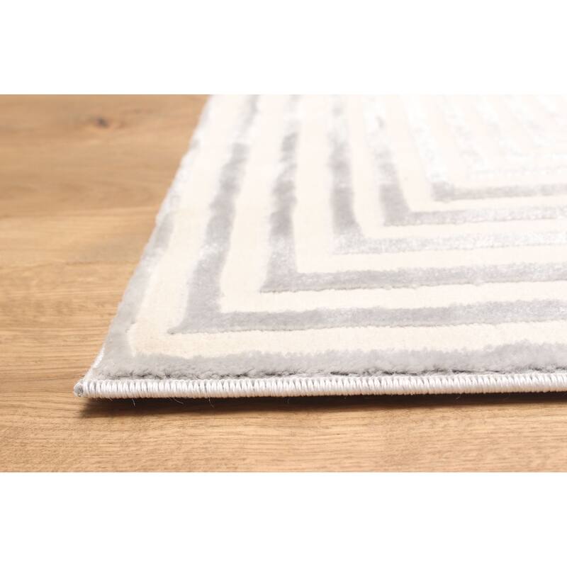 ECARPETGALLERY Machine Made Ramona Grey Area Rug