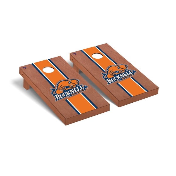 slide 2 of 5, Bucknell Bison Rosewood Cornhole Board Set