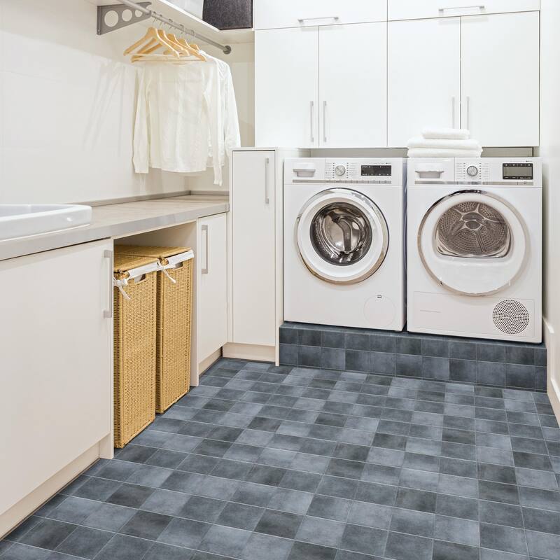 Merola Tile Matter Blue 6" x 6" Porcelain Floor and Wall Tile