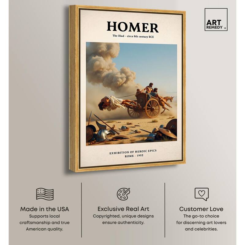 Iliad Illustrated Canvas by Art Remedy