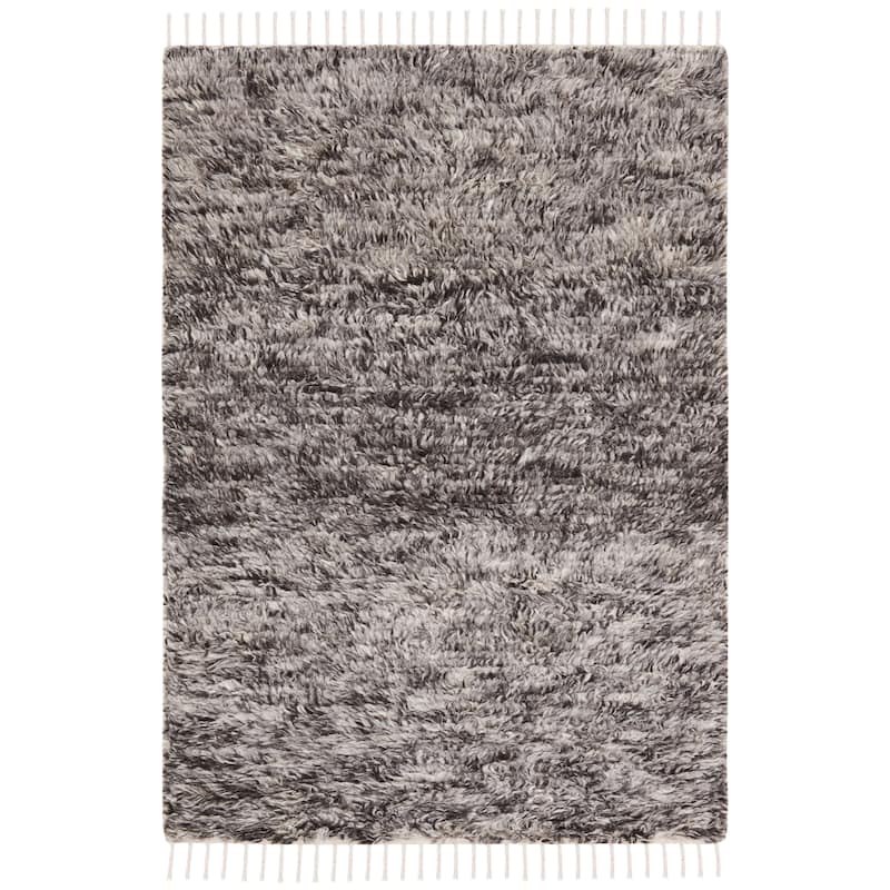 SAFAVIEH Handmade Casablanca Shag Gajana Tribal Wool Rug