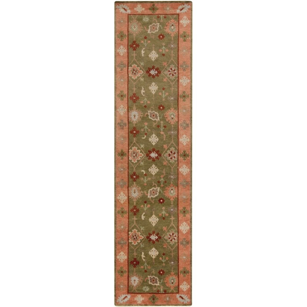 2-Feet 6-Inch by 10-Feet Surya Anastacia ANA-8409 Hand Knotted Semi-Worsted New Zealand Wool Southwest Runner 2-Feet 6-Inch by 10-Feet Surya Anastacia ANA-8409 Hand Knotted Semi-Worsted New Zealand Wool Southwest Runner