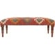 preview thumbnail 7 of 12, Anupama Southwestern Upholstered Jute Bench - 18"H x 48"W x 16"D