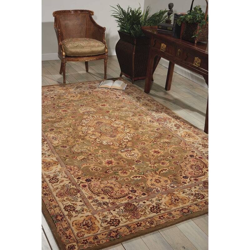 Nourison Hand-tufted Traditional Persian Wool Silk Area Rug