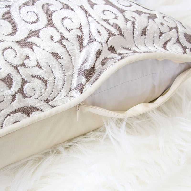 Homey Cozy Cut Velvet Throw Pillow Cover & Insert