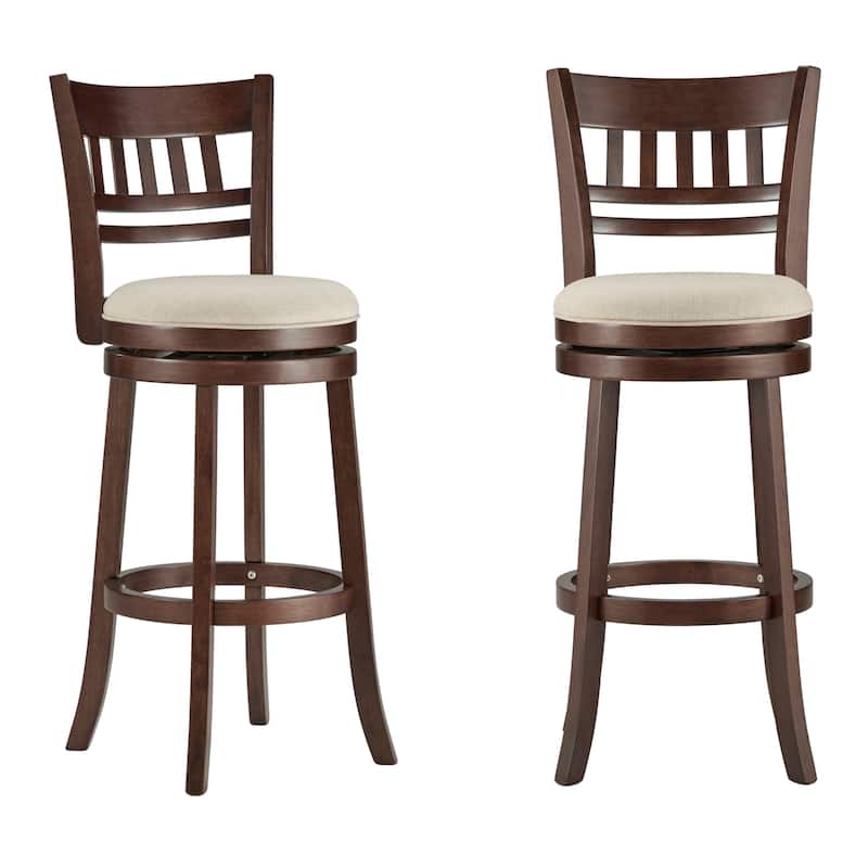 Rovinj Lattice Back 29"H Swivel Bar Stool - Lattice-Back