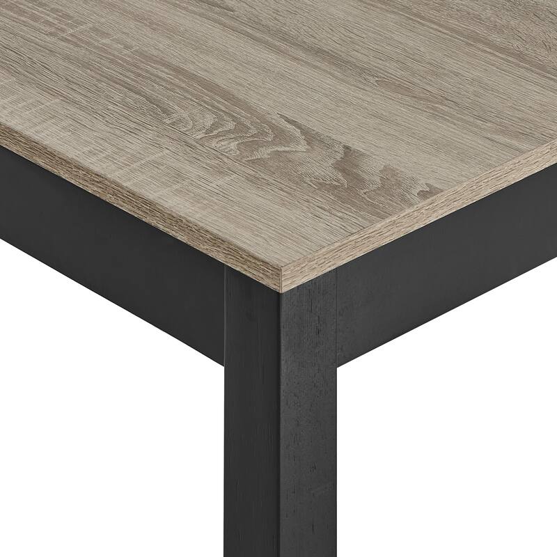 5 Piece Dining Table Chair Set, Kitchen Dining Room Furniture Set with Rectangular Table and 4 Chair with Padded Seat