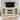 58.31" Mantel Stone TV Stand with Faux Stacked Stone Surround, Modern Entertainment Console with Open Storage