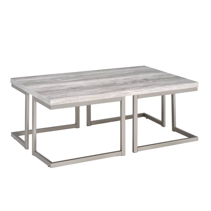 Steve Silver Dexter 48-inch Modern Coffee Table with Metal Base