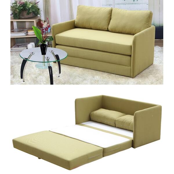 Sam's Reversible 5.1 inches Foam Fabric Loveseat and Sofa Bed Bed