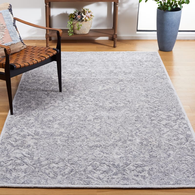 SAFAVIEH Handmade Marquee Hasime Modern Wool Rug - 5' x 8' - Grey - Rectangle