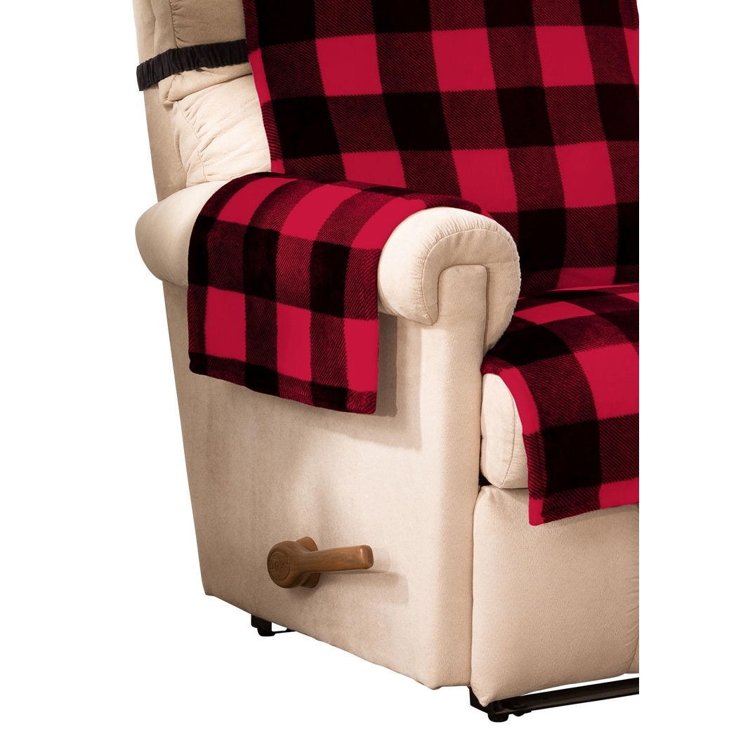 Linen Innovative Textile Solutions Gingham Recliner Wing Chair Protector 