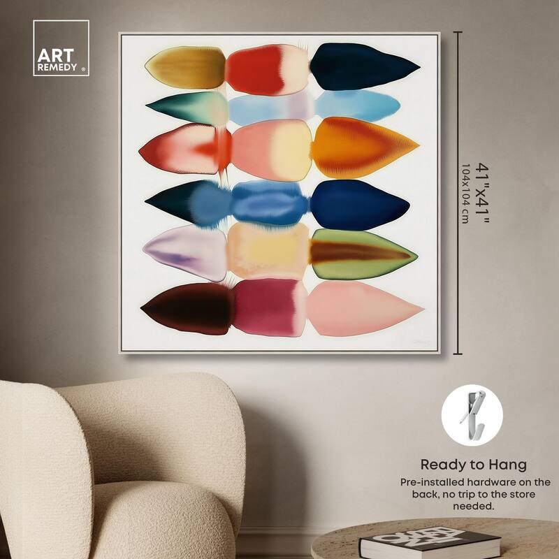 Watercolor Collage Canvas by Art Remedy