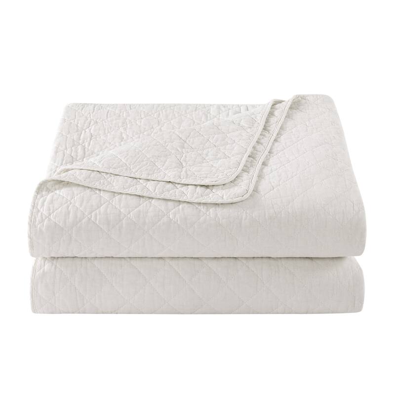 Indigo Hill by HiEnd Accents Cotton Comfort Shabby Chic Bedding Lightweight 3 Piece Quilt Set