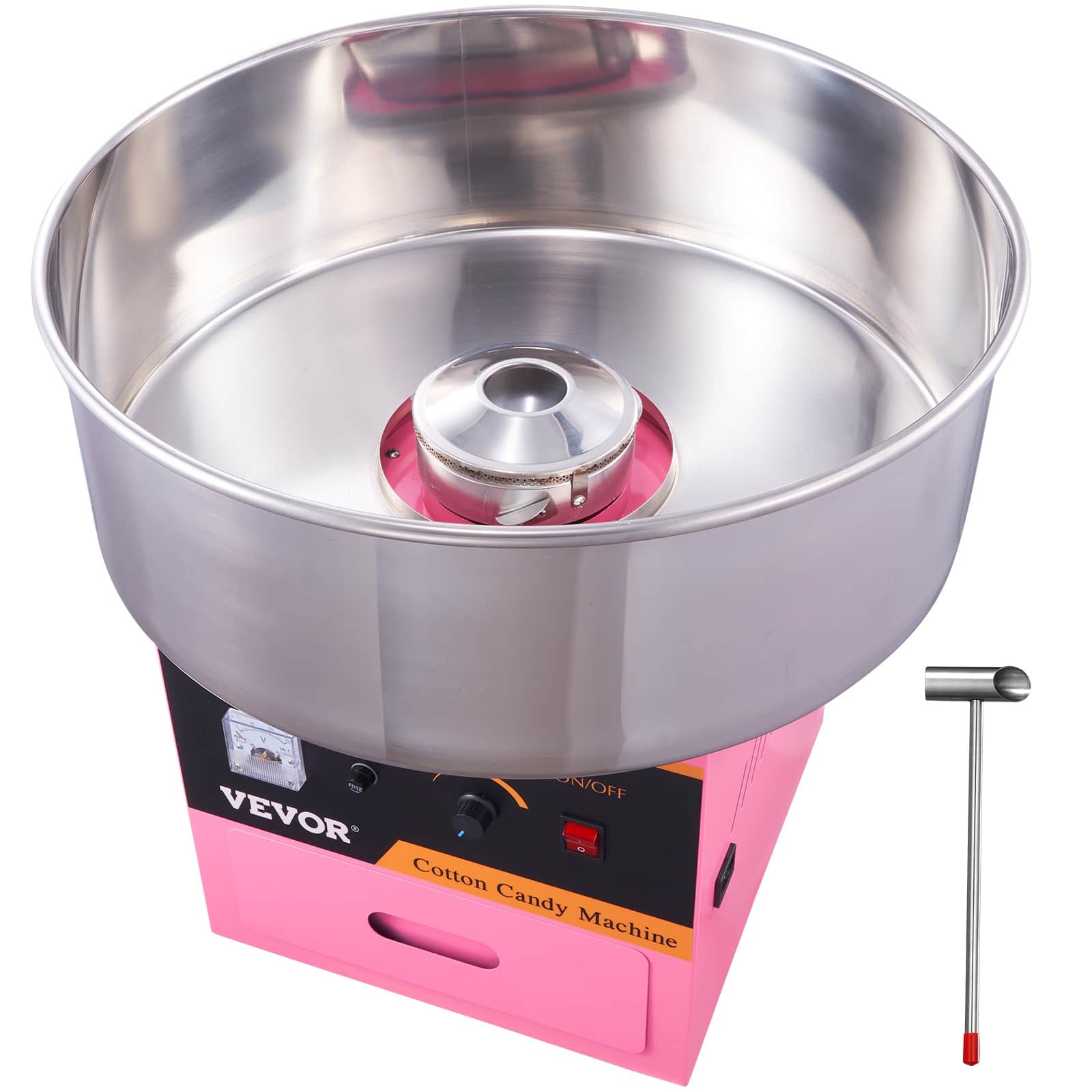 VEVOR Commercial Cotton Candy Machine Sugar Floss Maker 1000W for Party Pink On Sale Bed