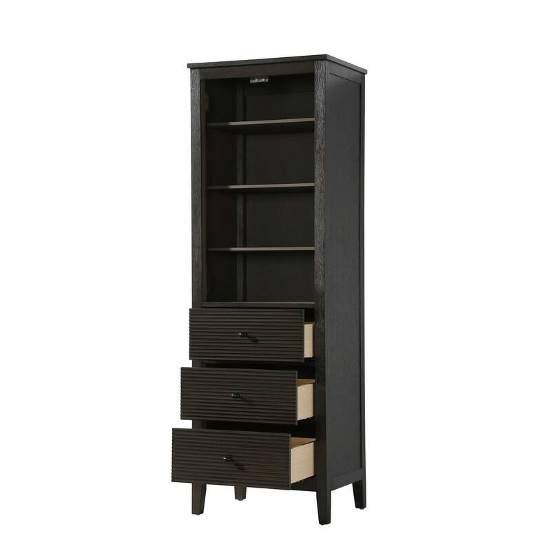 Kensington 16-28 Inch Open Shelving Bath Storage Cabinet