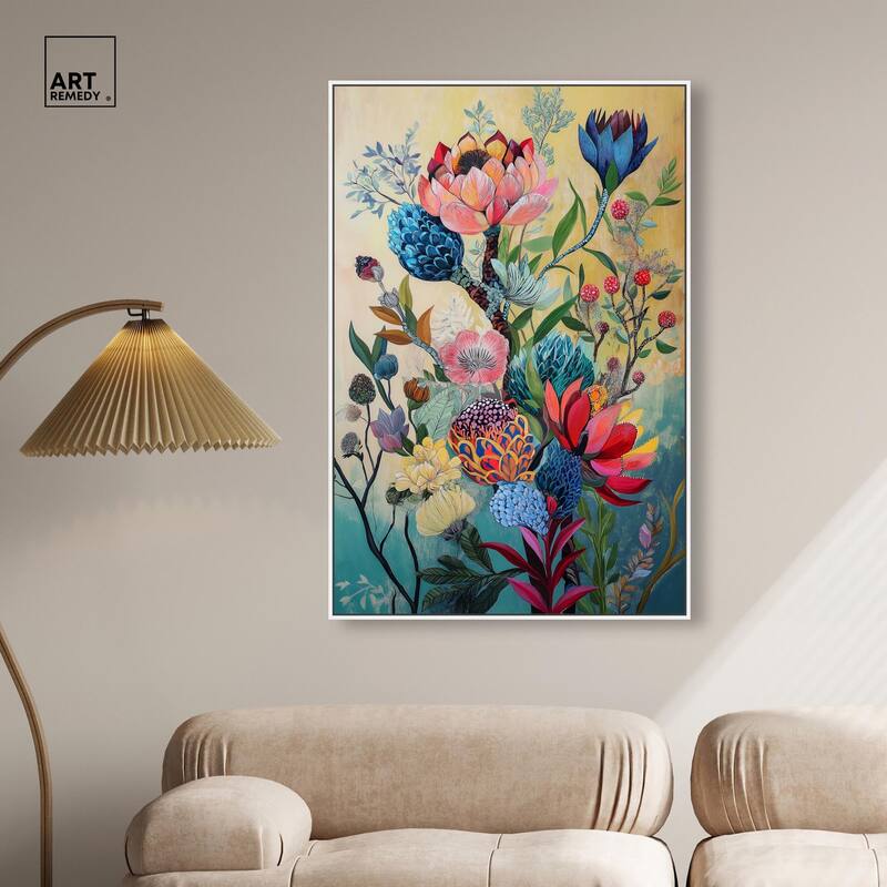 Exotic Bloom Medley I Canvas by Art Remedy