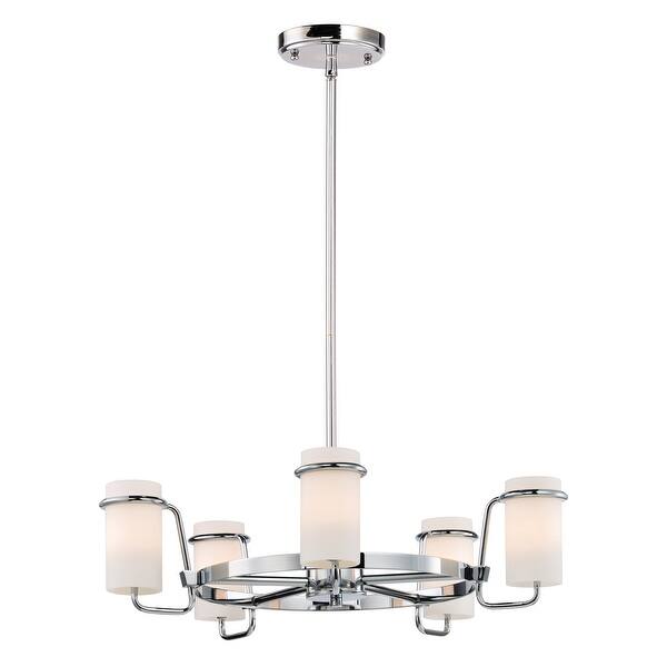 slide 2 of 2, Avant 5-Light Chandelier - Polished chrome