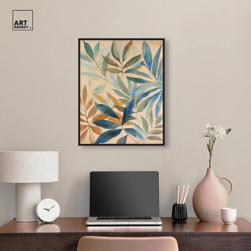 Leaf Labyrinth I Canvas by Art Remedy