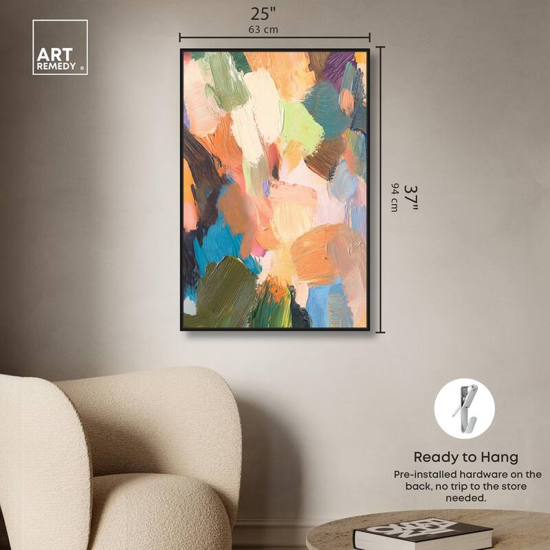 Chromatic Surge III Canvas by Art Remedy