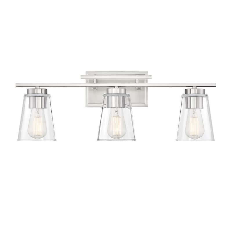 Savoy House Calhoun 3 Light 24" Wide Bathroom Vanity Light - Satin Nickel