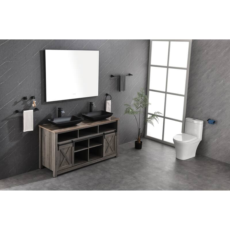 48 x 36 Inch LED Mirror Bathroom Vanity Mirror with Back Light, Wall Mount Anti-Fog Memory Large Adjustable Vanity Mirror
