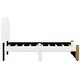 preview thumbnail 25 of 33, Upholstered platform bed with wooden support feet