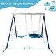 preview thumbnail 6 of 5, Kids Metal Swing Set for Backyard Outdoor Playground Two Functional Swing Set For Kids Outdoor Equipment