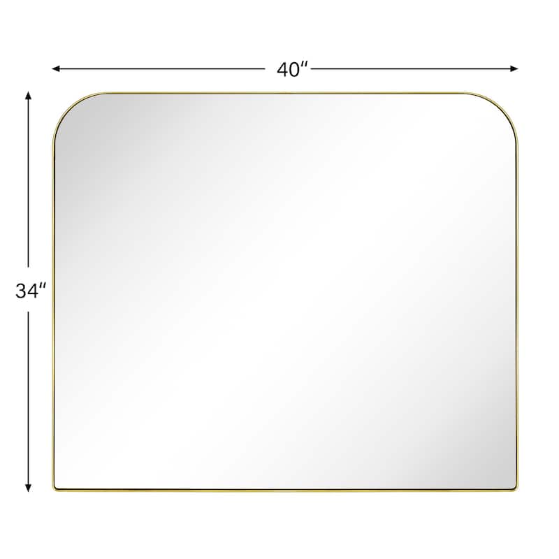 TEHOME Decole Arch Metal Wall Mirror