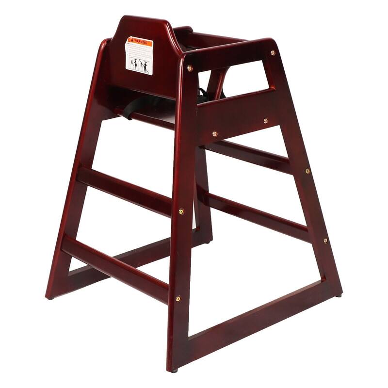 Wooden Double Solid Wood Feeding, Eat & Grow Portable High, Easy to Clean Baby Booster Chair in Walnut Finish