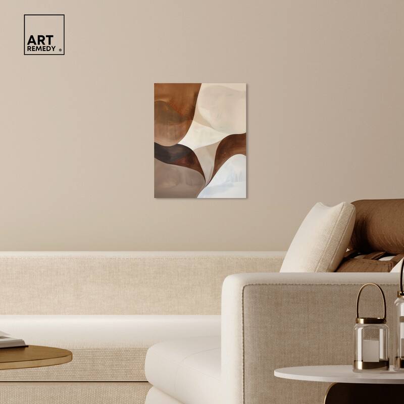 Art Remedy Dream Away Ii Gallery Wrapped Abstract Shapes 1 Piece Canvas Wall Art