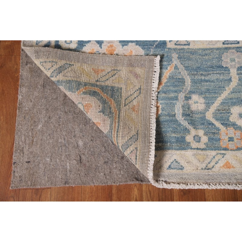 Turkish Oushak Vegetable Dye Area Rug Hand-knotted Wool Carpet - 9'3"x 11'10"