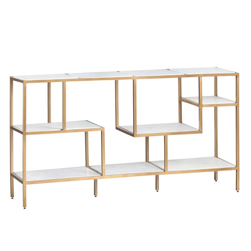 Gatzby 64" Console Table, Brass