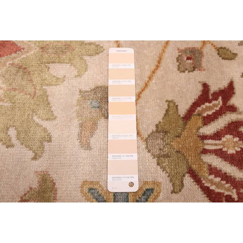 ECARPETGALLERY Hand-knotted Jules Serapi Beige, Ivory Wool Rug - 8'11 x 11'11