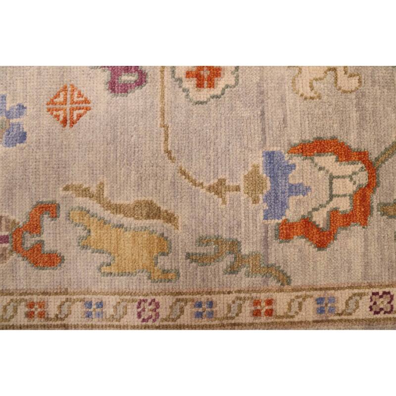ECARPETGALLERY Hand-knotted Modern Oushak Light Khaki Wool Rug - 7'10 x 10'0