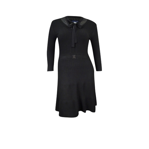tommy hilfiger dress black and white
