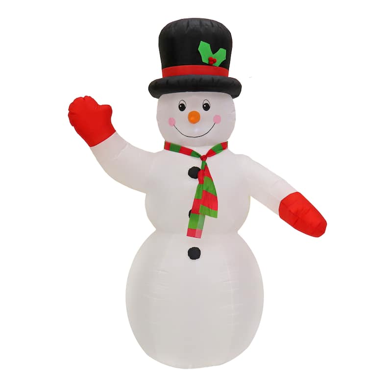 National Tree Company 8 ft. Inflatable Blow Up Gingerman with 6 Warm White LED Lights