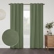 preview thumbnail 1 of 44, Linen Slub Texture Blackout Grommet Curtain Pair(2 Panels)