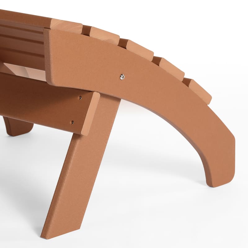 Polytrends Altura Outdoor Adirondack Folding Ottoman