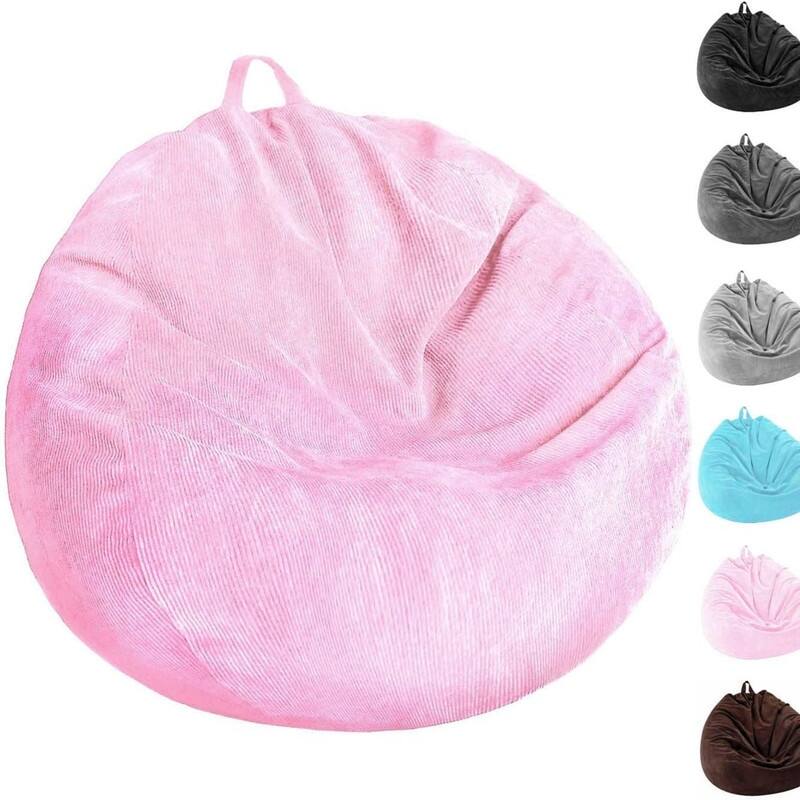 3 Ft Bean Bag Chair Cover (No Filler) - Pink