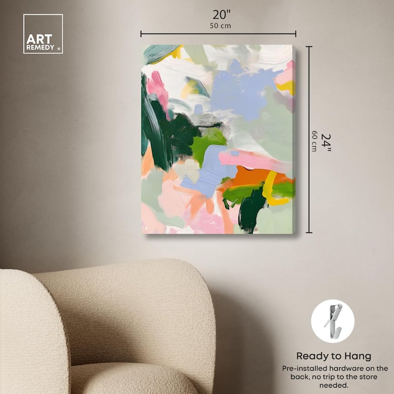 Color Palette Poetry Canvas by Art Remedy, Gallery Wrapped