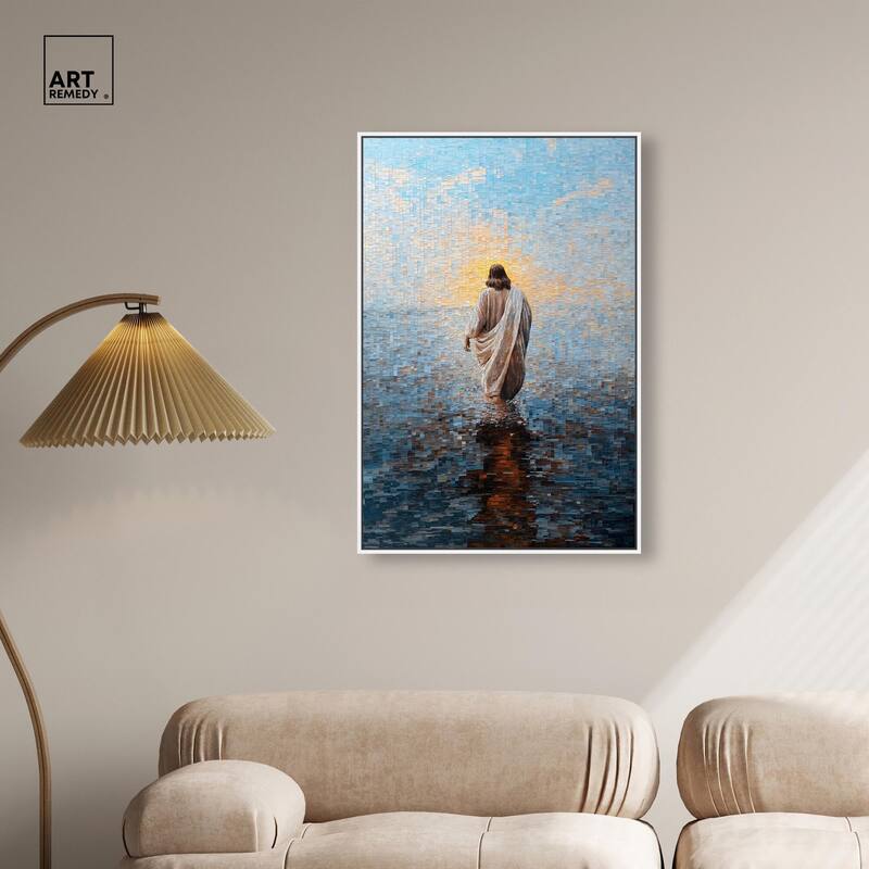 Water Walker Mosaic I Canvas by Art Remedy