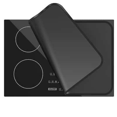 36 x20 Inch Induction Cooktop Protector Mat electric range Heat-Resistant Cover - N/A