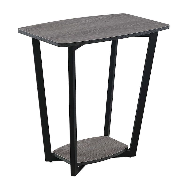 Convenience Concepts Graystone Chairside End Table with Shelf