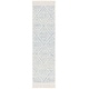 preview thumbnail 13 of 28, SAFAVIEH Handmade Kilim Rixta Trellis Tassel Wool Rug 2'3" x 8' Runner - Blue/Ivory - Runner