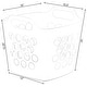 preview thumbnail 16 of 21, Flexible Plastic Laundry Basket - Square Storage Hamper with Side Handles for Easy Carrying - 28 Litter