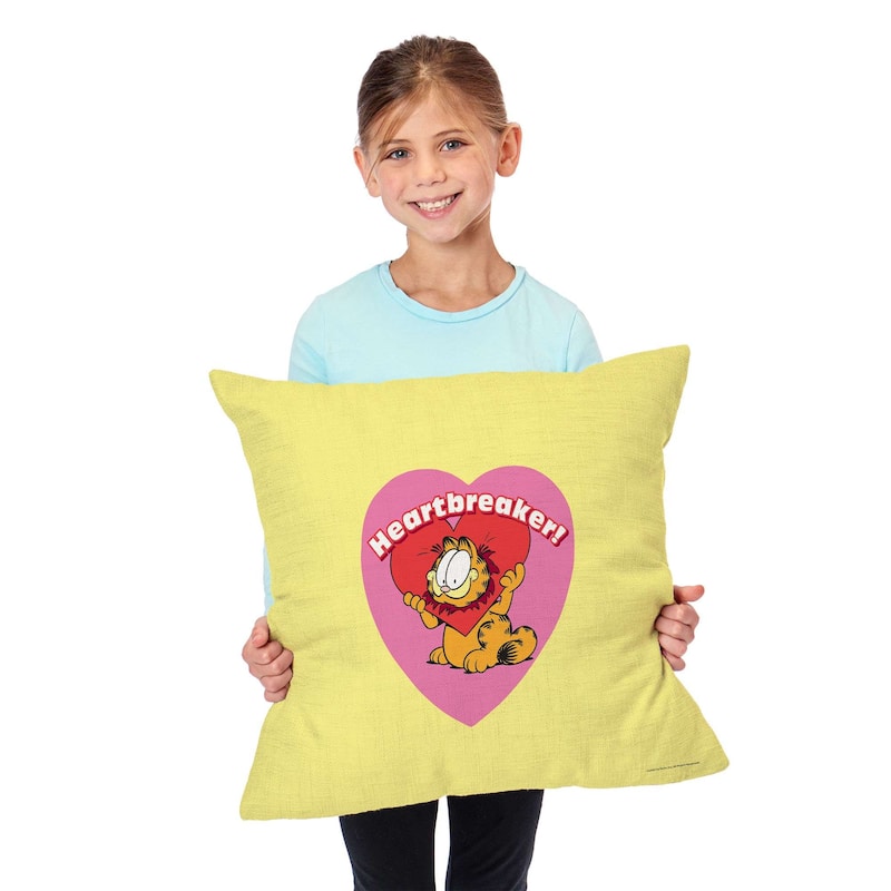 Nickelodeon Garfield Heartbreaker 18 Inch Throw Pillow