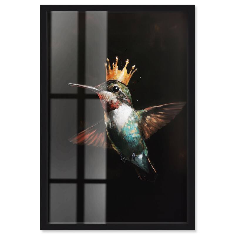 Royal Bird II Shadowbox by Art Remedy - Black - 36" x 54"