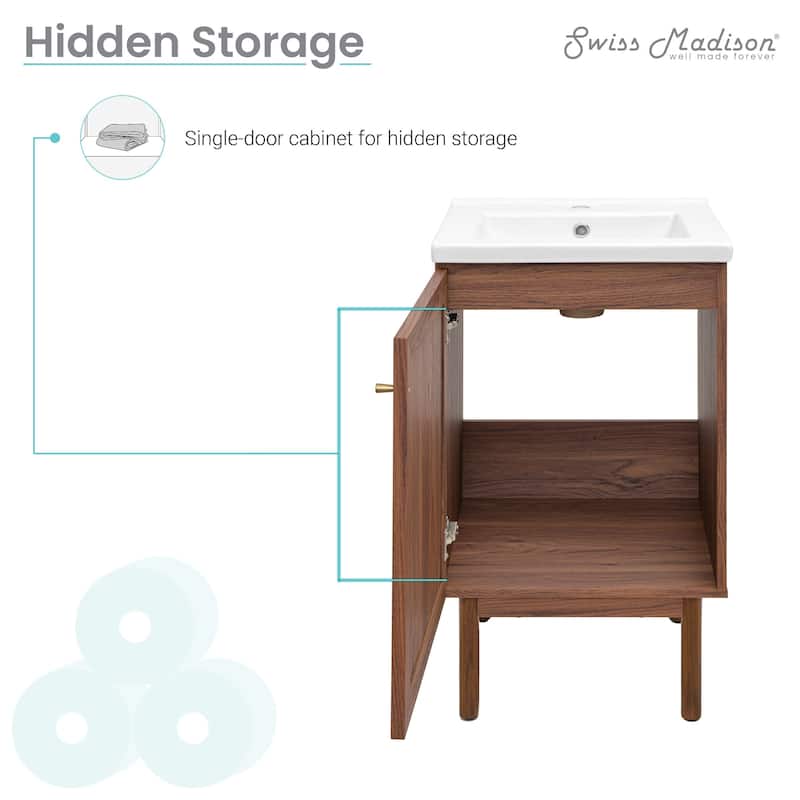 Classe Bathroom Vanity in Oak