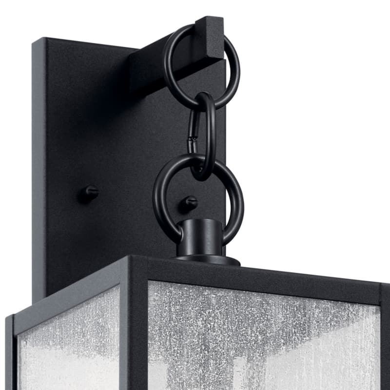 Kichler Lighting Lahden 17 in. 1-Light Textured Black Outdoor Wall Sconce